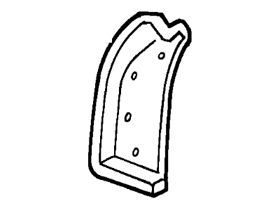 Ford YC3Z-25025K11-AA Insulator, Driver Side YC3Z-25025K11-AA Ford Insulator, Driver Side Illustration 1 of 1