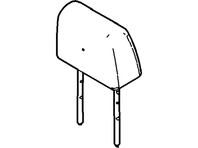 Ford 8C3Z-26613D82-AA Cover - Headrest - Roll Type