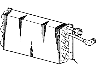 Mercury E3FZ19860A Core Assembly - A/C Evaporator
