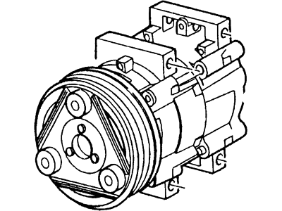 Ford 4F1Z-19V703-AA Compressor Assembly 4F1Z-19V703-AA Ford Compressor Assembly Illustration 1 of 1