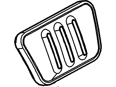Ford 4R3Z-2457-AA Pad - Pedal 4R3Z-2457-AA Ford Pad - Pedal Illustration 1 of 1