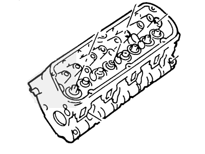 F6TZ-6049-ARM Ford Cylinder Head Assembly Illustration 1 of 1