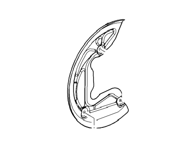 Ford 9L1Z-2K005-A Shield - Splash, Driver Side 9L1Z-2K005-A Ford Shield - Splash, Driver Side Illustration 1 of 1