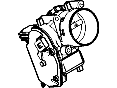 Ford 9L8Z-9E926-A Throttle Body And Motor Assembly 9L8Z-9E926-A Ford Throttle Body And Motor Assembly Illustration 1 of 1