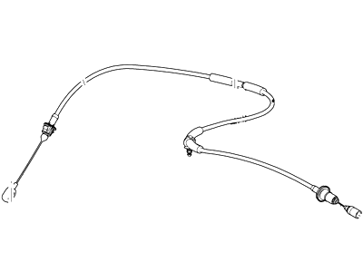 Mercury Mariner Accelerator Cable - 7L8Z-9A758-D