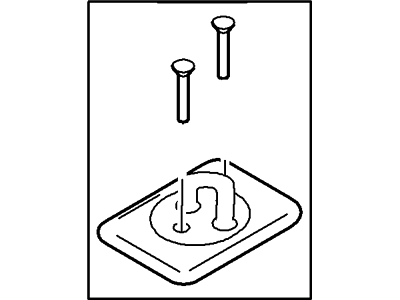 Ford VAC3Z-99000A64-B Kit - Load Box Tie Down, Stainless Steel VAC3Z-99000A64-B Ford Kit - Load Box Tie Down, Stainless Steel Illustration 1 of 1