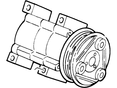 Ford F7DZ-19703-GB Compressor Assembly F7DZ-19703-GB Ford Compressor Assembly Illustration 1 of 1