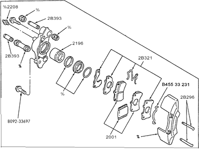 Mercury F7CZ2B120BA Caliper - Front Brakes
