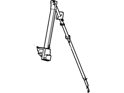 Ford 4L3Z-18611B09-AAB Seat Belt Assembly, Driver Side 4L3Z-18611B09-AAB Ford Seat Belt Assembly, Driver Side Illustration 1 of 1