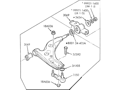 Mercury Tracer Control Arm - F5CZ3078B