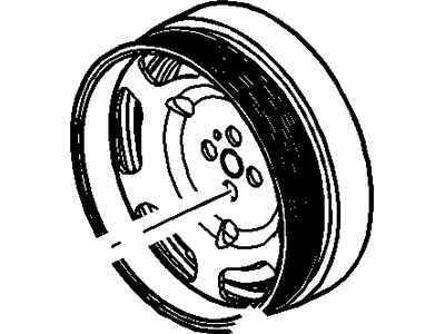 Ford BC3Z-6312-CA Pulley - Crankshaft BC3Z-6312-CA Ford Pulley - Crankshaft Illustration 1 of 1