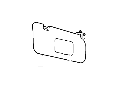 Ford AL8Z-7804104-DA Visor Assembly - Sun, Passenger Side AL8Z-7804104-DA Ford Visor Assembly - Sun, Passenger Side Illustration 1 of 1
