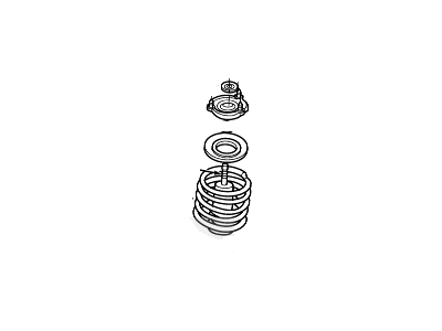 Lincoln 1F3Z-5W310-BA Spring Assembly - Front