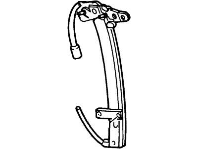 Ford 3W7Z-5427008-AA Regulator - Window - Less Motor    