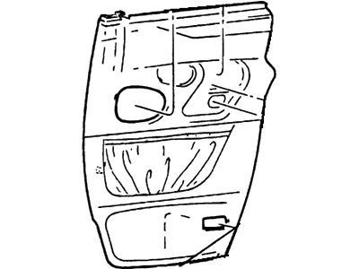 3C2Z-1523942-BAB Ford Panel Assembly - Door Trim, Passenger Side Illustration 1 of 1
