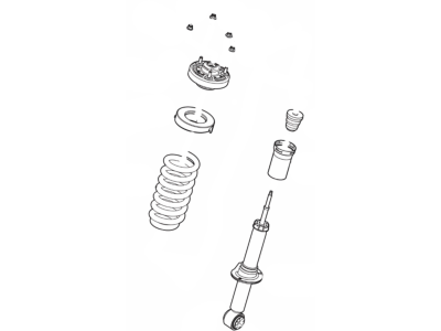 GU2Z-18A092-P Ford Strut - Loaded Assembly Illustration 1 of 1