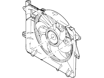 Ford BR3Z-8C607-A Motor And Fan Assy - Engine Cooling