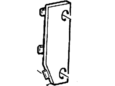 Ford XF2Z-1645626-AAC Jack Cover, Passenger Side XF2Z-1645626-AAC Ford Jack Cover, Passenger Side Illustration 1 of 1