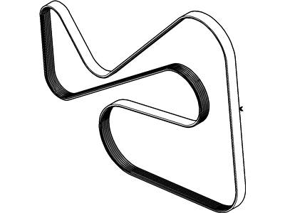 Ford 8S4Z-8620-A V-Belt 8S4Z-8620-A Ford V-Belt Illustration 1 of 1
