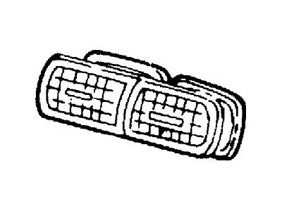 4F1Z-19893-AAM Ford Louvre Assembly - Vent Air, Center Driver Side Illustration 1 of 1