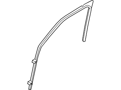 8L8Z-7821546-AA Ford Run - Door Glass, Passenger Side Illustration 1 of 1
