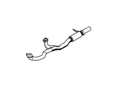 Ford DG1Z-5G274-A Pipe - Exhaust
