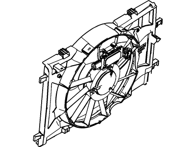 Mercury 9E5Z-8C607-A Motor And Fan Assy - Engine Cooling
