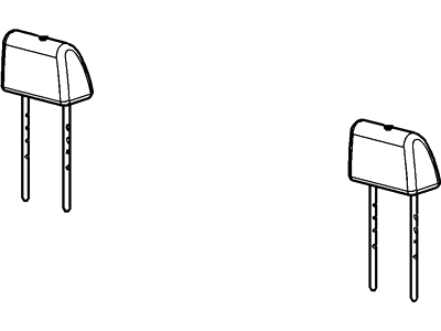 5L3Z-18611A08-BC Ford Head Rest Assembly Illustration 1 of 1