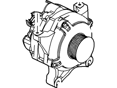 Ford 9W7Z-10346-A Alternator Assembly 9W7Z-10346-A Ford Alternator Assembly Illustration 1 of 1