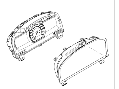 Lincoln BE5Z-10849-AB Instrument Cluster