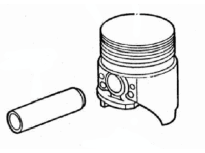 Ford F81Z-6102-AA Piston Assembly - Less Connecting Rod