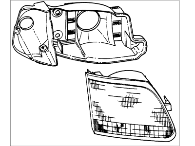 Ford 3L3Z-13008-EA Headlamp Assembly