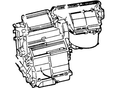 Mercury F8RZ-19850-FA Evaporator And Housing