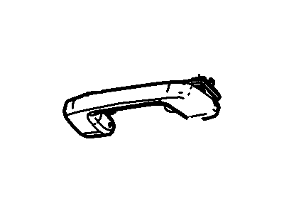 6E5Z-5431407-BAB Ford Handle - Assist, Rear Driver Side Illustration 1 of 1