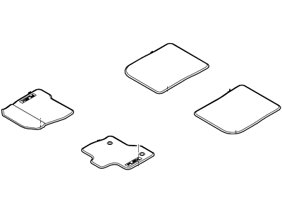 AA8Z-7413086-AA Ford Kit - Floor Contour Mat Illustration 1 of 1
