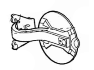 Ford F4ZZ63405A26A Door - Fuel Tank Filler