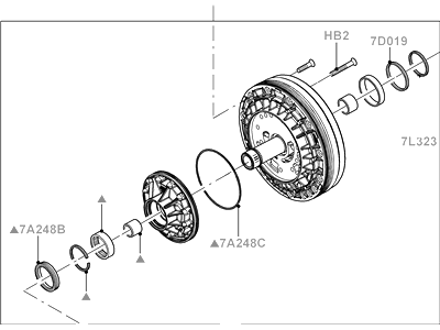 BL3Z-7A103-A Ford Pump Assembly - Oil Illustration 1 of 1