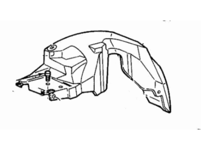 Mercury F8AZ-16054-AA Apron Assembly - Front Fender