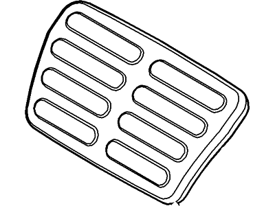 Ford BT4Z-2454-B Pad - Pedal BT4Z-2454-B Ford Pad - Pedal Illustration 1 of 1