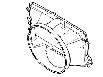 Lincoln 4L3Z-8146-BAB Shroud - Radiator Fan