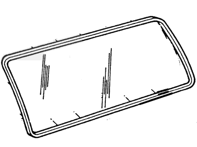 Ford F8UZ-1529726-BA Window Assembly - Side, Passenger Side F8UZ-1529726-BA Ford Window Assembly - Side, Passenger Side Illustration 1 of 1