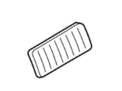 F6RZ-2457-AA Ford Pad - Pedal Illustration 1 of 1