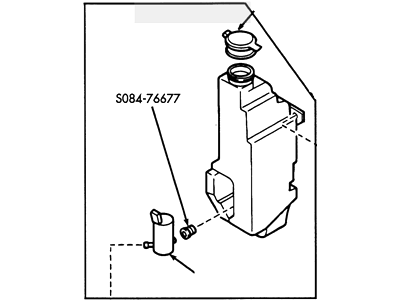Mercury Windshield Washer Fluid Reservoir - F7CZ-17618-AA