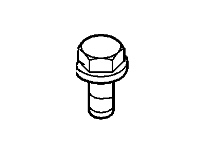 Ford -W702841-S437 Nut And Washer Assembly - Hexagon -W702841-S437 Ford Nut And Washer Assembly - Hexagon Illustration 1 of 1