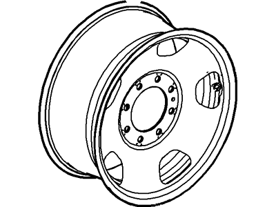 Ford 6C3Z-1015-A Spare Wheel 6C3Z-1015-A Ford Spare Wheel Illustration 1 of 1