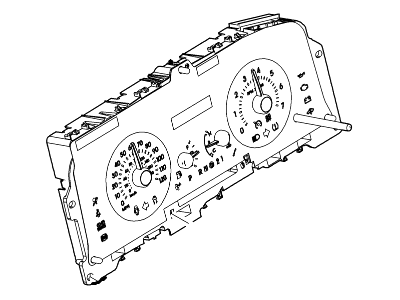 7W7Z-10849-HA Ford Instrument Cluster Illustration 1 of 1