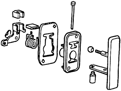F2UZ-1526600-C Ford Handle Assembly - Door Illustration 1 of 1