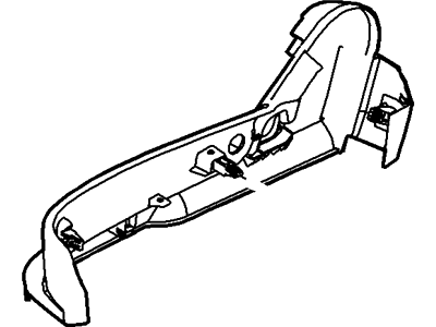 Ford AE5Z-5462186-BA Shield Assembly, Passenger Side AE5Z-5462186-BA Ford Shield Assembly, Passenger Side Illustration 1 of 1