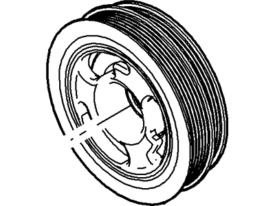 Mercury 7T4Z-6312-B Pulley - Crankshaft