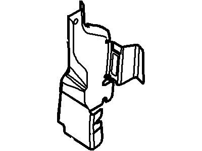 BA8Z-7441054-A Ford Extension - Floor Side Reinforcemnt, Passenger Side Illustration 1 of 1